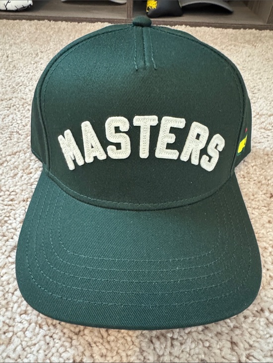 American Needle Other - American Needle Dark Green Baseball Cap with White 'MASTERS' Patch